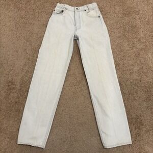 Vintage 90s Levi's 701 XX Button Fly Blue Denim 25x29 Student Jeans USA MADE